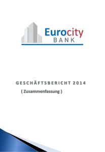 Geschäftsbericht 2014 (deutsch)
