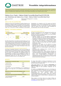 Key Investor Information Document