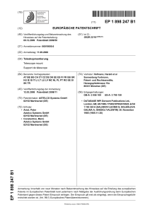 Teleskopmontierung - European Patent Office EP1898247 B1