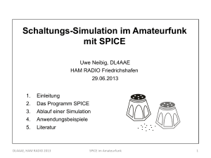 Schaltungs-Simulation im Amateurfunk mit SPICE