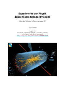 Experimente zur Physik Jenseits des Standardmodells