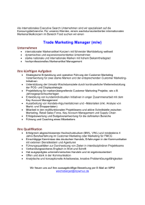 Trade Marketing Manager