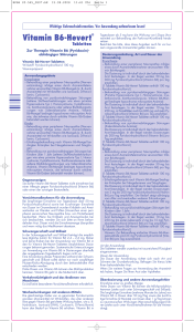 Zur Therapie Vitamin B6 (Pyridoxin)