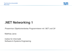 NET Networking 1 - Software and Systems Engineering