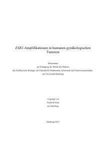 ESR1-Amplifikationen in humanen gynäkologischen Tumoren