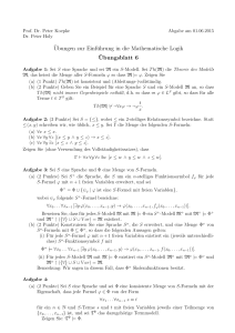 ¨Ubungen zur Einführung in die Mathematische Logik ¨Ubungsblatt 6