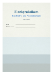 Blockpraktikum - an der Universität Duisburg