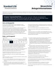 Wesentliche Anlegerinformationen - fund