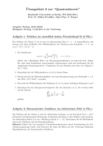Ubungsblatt 6 zur “Quantentheorie” - Humboldt