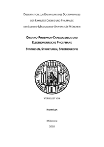 Organo-Phosphor-Chalkogenide und Elektronenreiche Phosphane