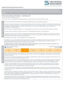 Wesentliche Anlegerinformationen