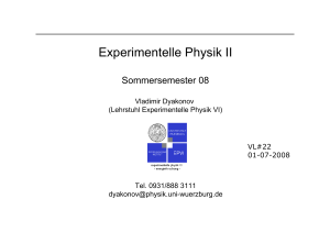 Experimentelle Physik II