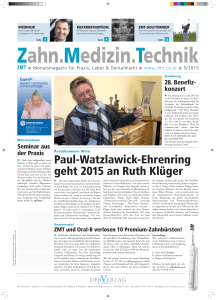 Paul-Watzlawick-Ehrenring geht 2015 an Ruth Klüger - der