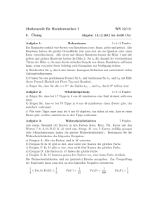 Mathematik für Bioinformatiker I WS 12/13 8. ¨Ubung