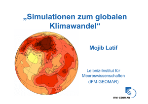 Simulationen zum globalen Klimawandel