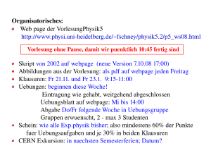 Abbildungen aus der Vorlesung: als pdf auf webpage je