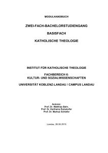 zwei-fach-bachelorstudiengang basisfach katholische theologie