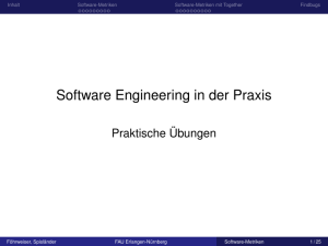 Software Engineering in der Praxis