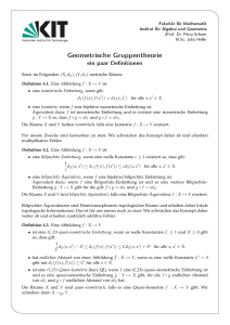 Vorlesung WS 2012 - KIT - Fakultät für Mathematik