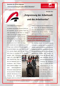 Entgrenzung der Arbeitszeit und des Arbeitsortes