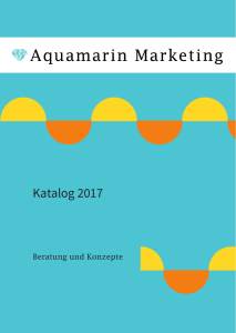 Katalog 2017 - Aquamarin Marketing Unternehmensberatung