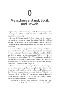 Menschenverstand, Logik und Beweis