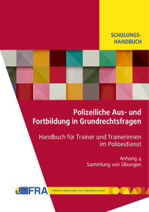 Polizeiliche Aus- und Fortbildung in Grundrechtsfragen