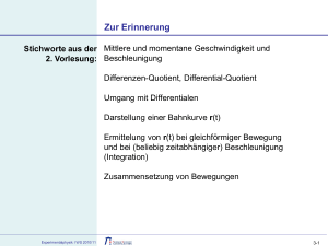 Gleichförmige Kreisbewegung (1)