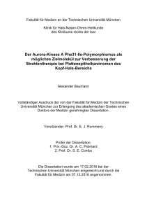Der Aurora-Kinase A Phe31-Ile-Polymorphismus als
