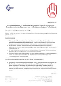 Rote-Hanb-Brief zu Thalidomide Celgene(TM) (Thalidomid)