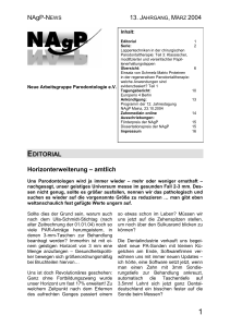 EDITORIAL Horizonterweiterung – amtlich