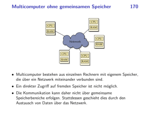 Multicomputer ohne gemeinsamen Speicher 170