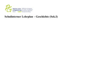 Schulinterner Lehrplan – Geschichte (Sek.I)