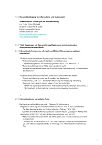 und Medienrecht V&ouml;lkerrechtliche Grundlagen