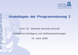 Grundlagen der Programmierung 2