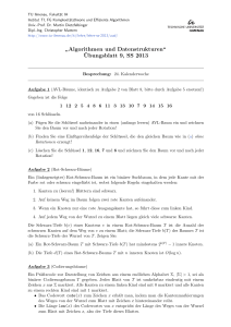 Algorithmen und Datenstrukturen“ ¨Ubungsblatt 9, SS