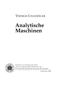 Analytische Maschinen - SciDok