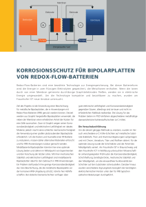 KORROSIONSSCHUTZ FüR BIPOLARPLATTEN VON REDOX