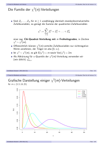 Verteilungen - Lehrstab Statistik