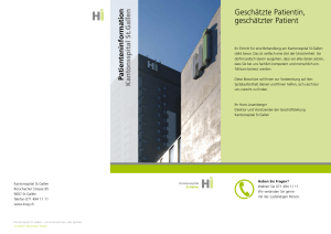 Geschätzte Patientin, geschätzter Patient