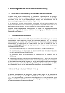 3 Morphologische und strukturelle Charakterisierung