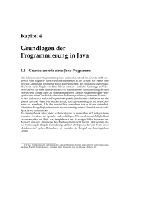 Grundlagen der Programmierung in Java