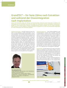 GrandTEC® – für feste Zähne nach Extraktion und während der