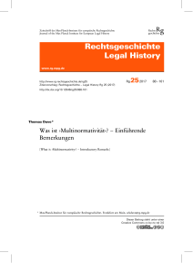 Rechtsgeschichte Legal History - Max-Planck