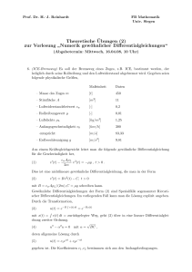 Theoretische ¨Ubungen (2) zur Vorlesung ” Numerik