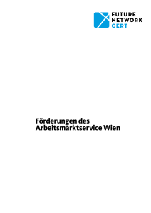 Förderungen des Arbeitsmarktservice Wien