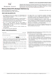 Warburg Global ETFs-Strategie Stabilisierung - Warburg