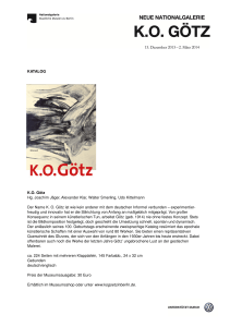 KATALOG K.O. Götz Hg. Joachim Jäger, Alexander Klar, Walter