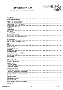 Softwareliste C1.04