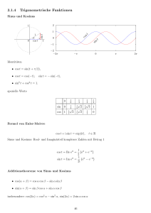 3.1.4 Trigonometrische Funktionen